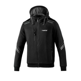 SUDADERA GRIS/NEGRO TALLA M