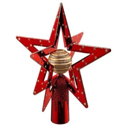 ESTRELLA ARBOL NAVIDAD ROJA