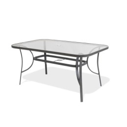 MESA ACERO 150X90XH70 CM.
