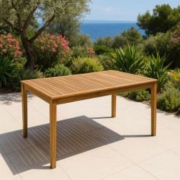MESA MADERA LEVU 8 PLAZAS